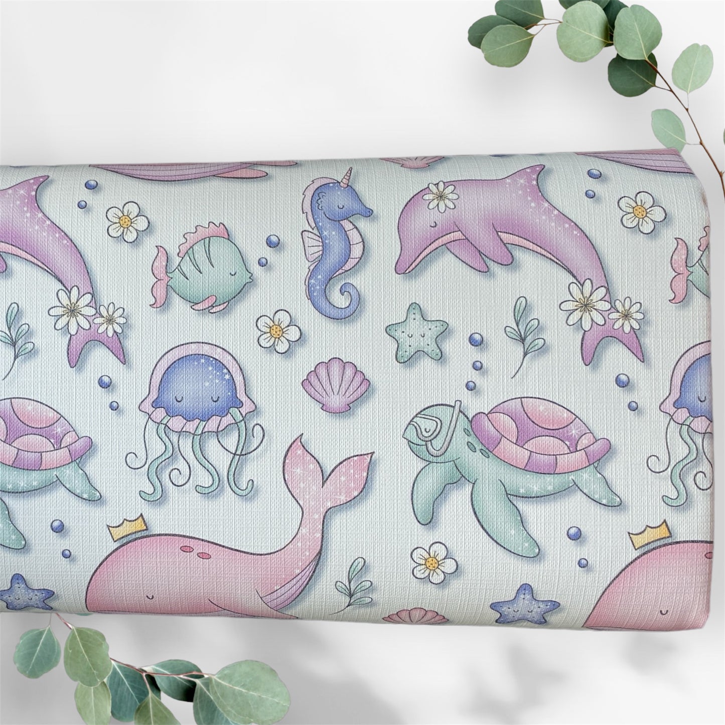 Pastel Seascape Travel Changing Mat