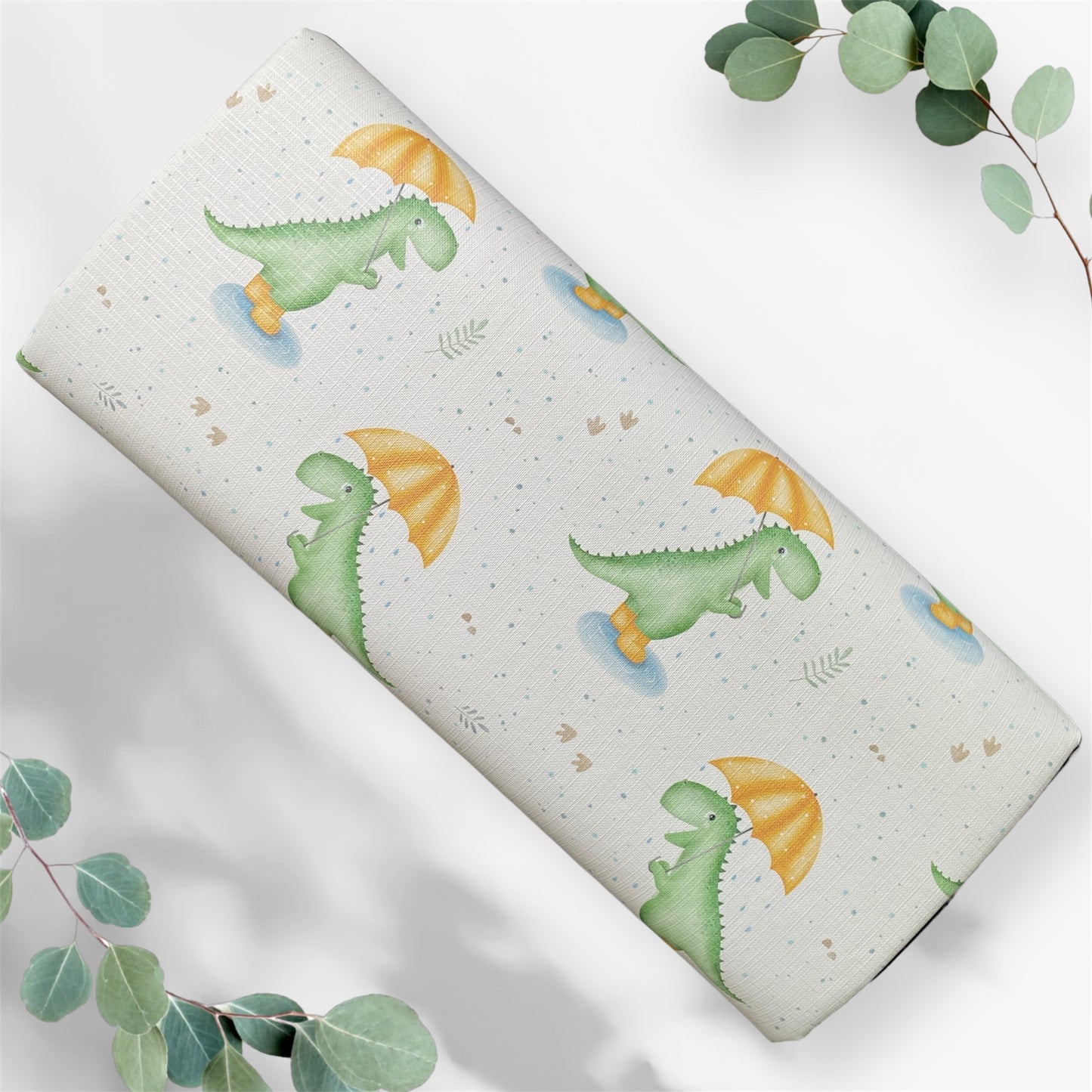 Rainy Days Dinosaur Baby Travel Changing Mat