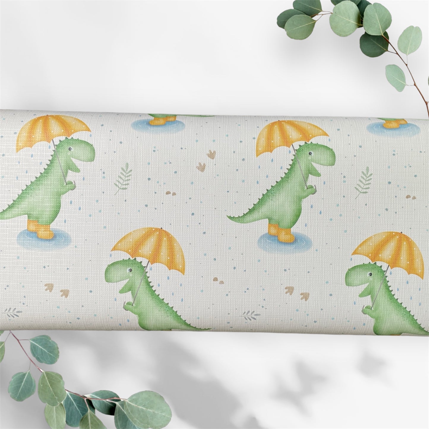 Rainy Days Dinosaur Baby Travel Changing Mat