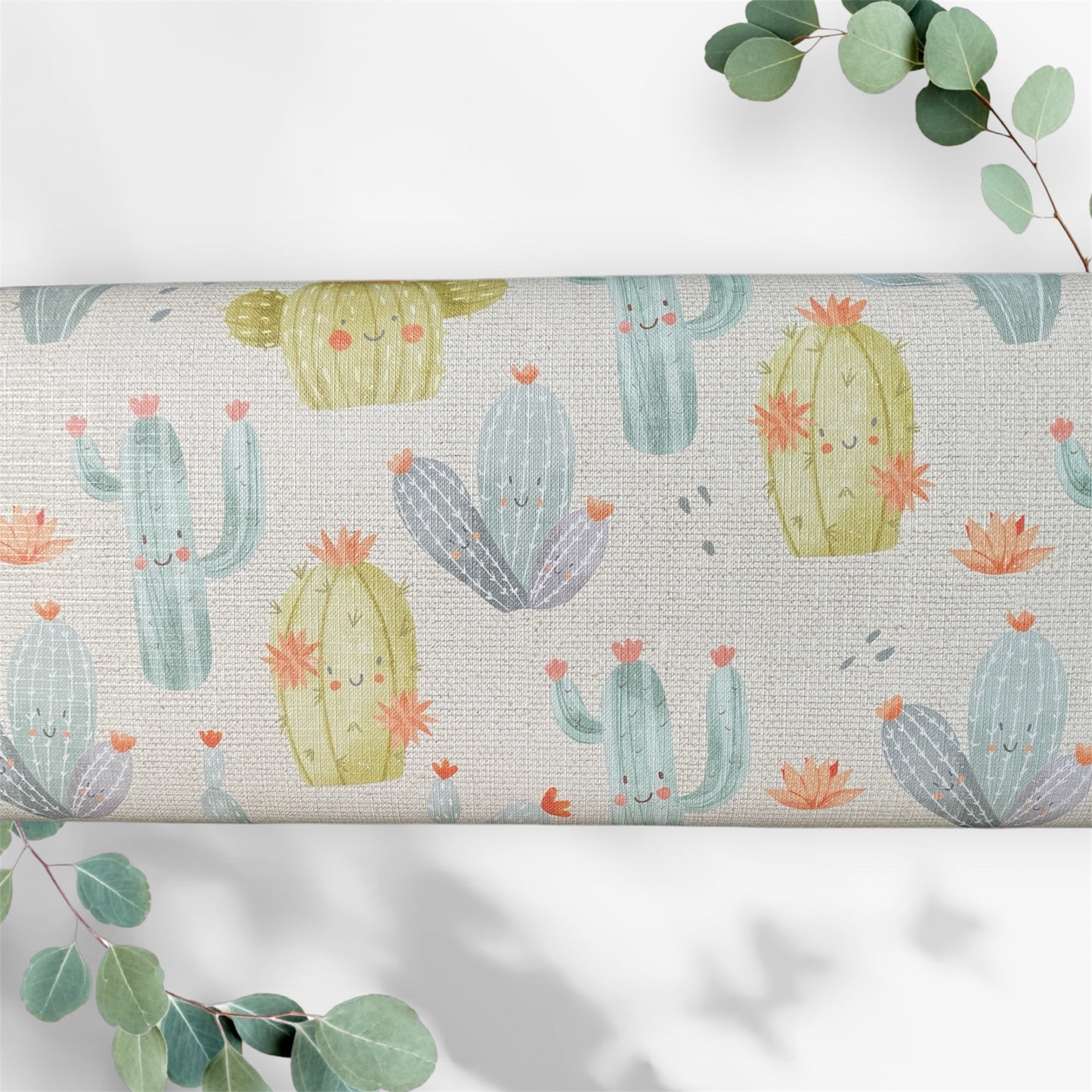 Pastel Desert Cactus Baby Travel Changing Mat