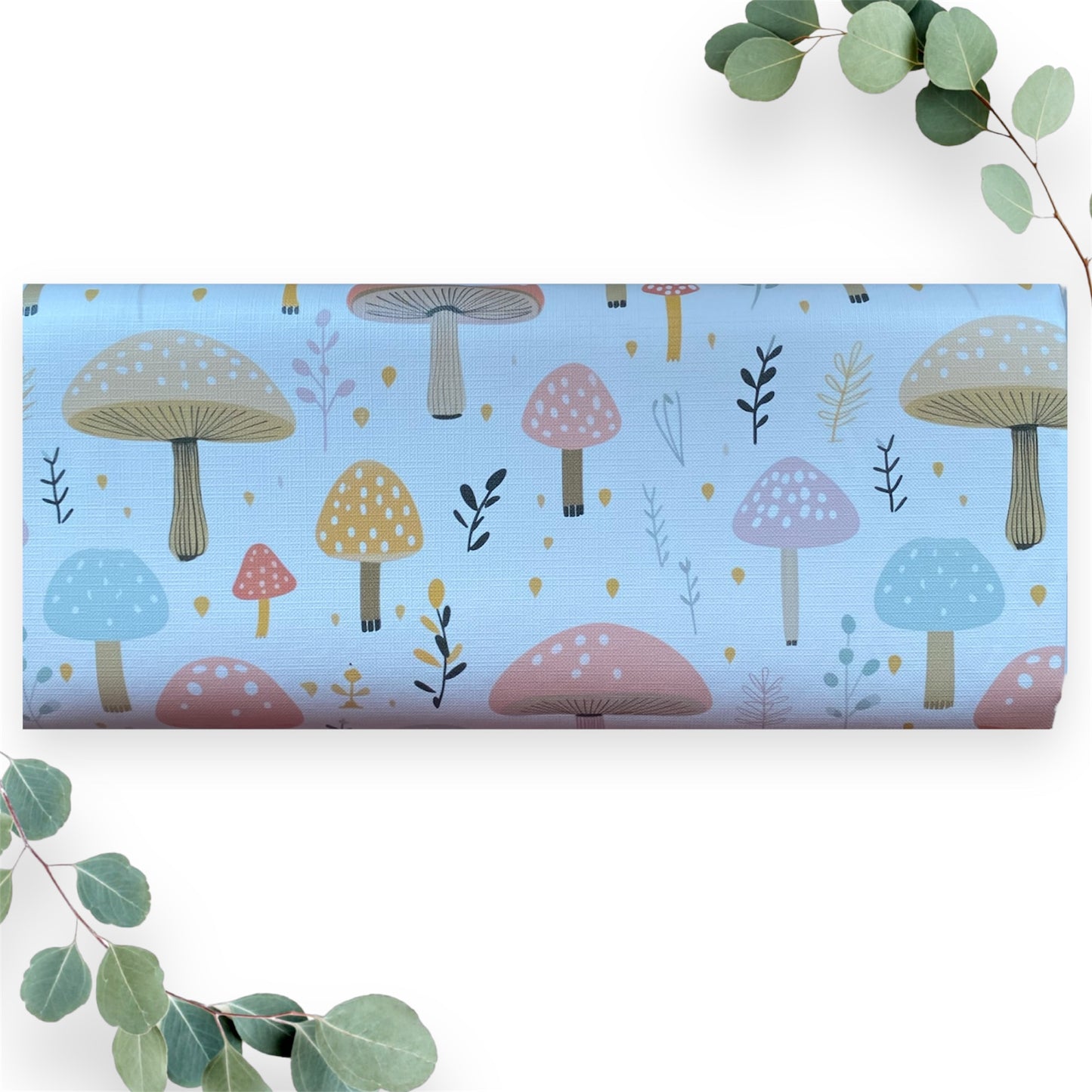 Pastel Mushroom Baby Travel Changing Mat