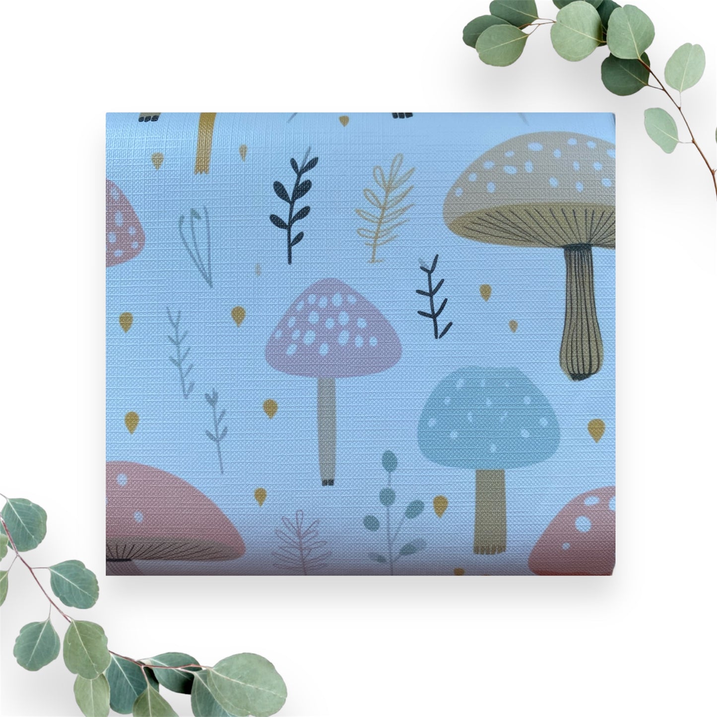 Pastel Mushroom Baby Travel Changing Mat
