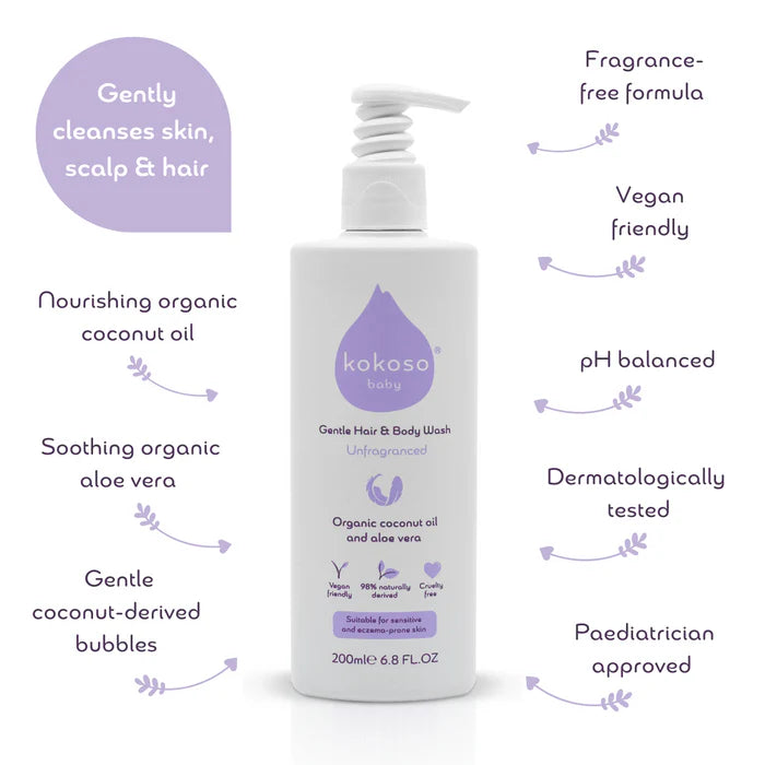 Kokoso Hair and Body Wash Coconut