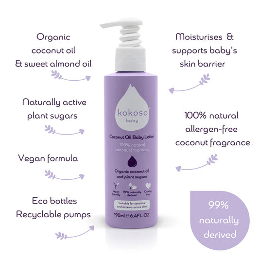 Kokoso Ungragranced Baby Oil 190ml
