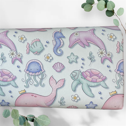 Pastel Seascape Travel Changing Mat