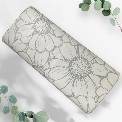 Monochrome Daisy Daisy Travel Changing Mat