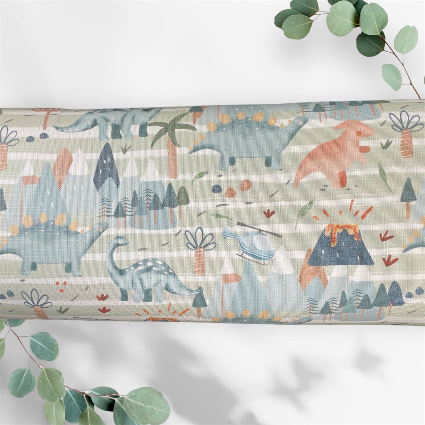Dinosaur Stripe Baby Travel Changing Mat