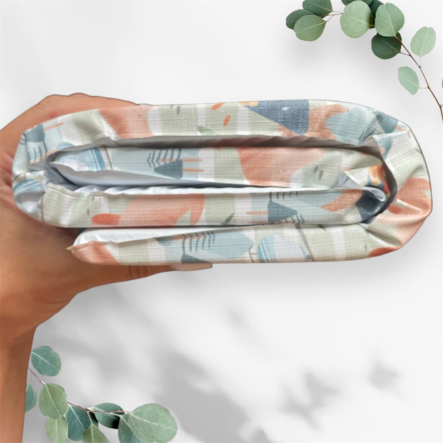 Dinosaur Stripe Baby Travel Changing Mat