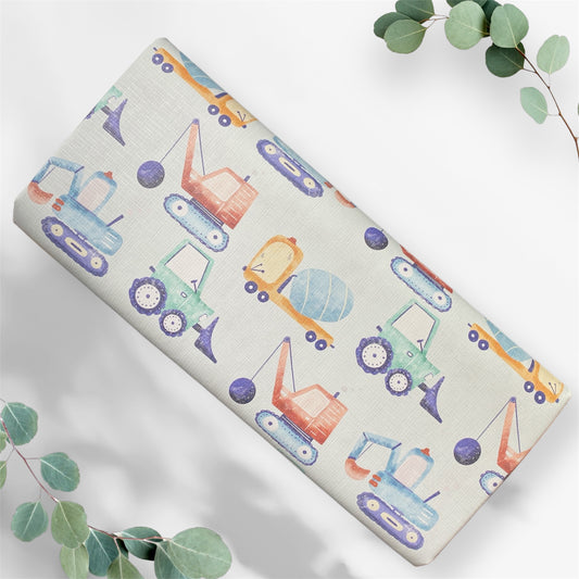 Construction Vehicles Baby Travel Changing Mat