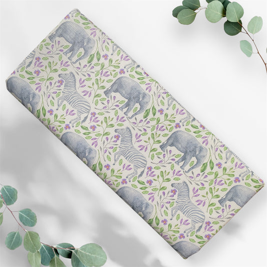 Lavender Elephants Baby Travel Changing Mat