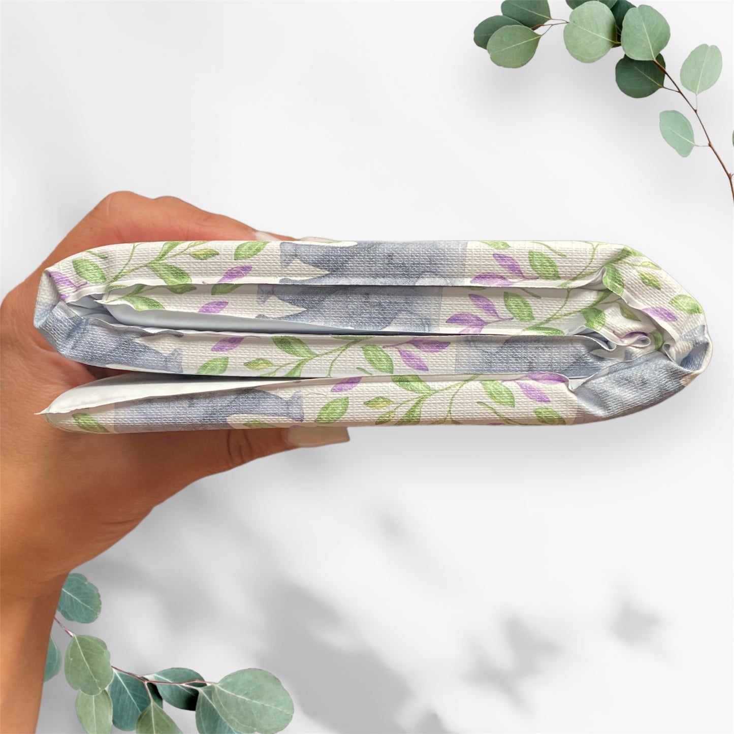 Lavender Elephants Baby Travel Changing Mat