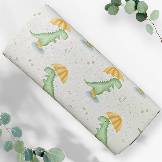 Rainy Days Dinosaur Baby Travel Changing Mat