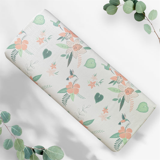 Pastel Rainforest Baby Travel Changing Mat