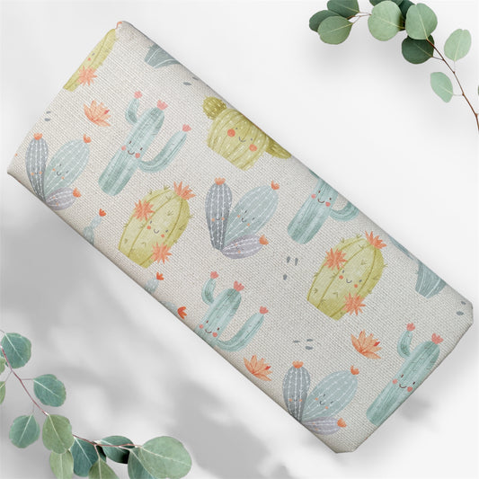Pastel Desert Cactus Baby Travel Changing Mat