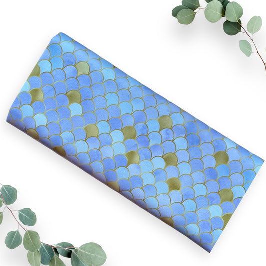 Lilac Mermaid Scales Baby Travel Changing Mat