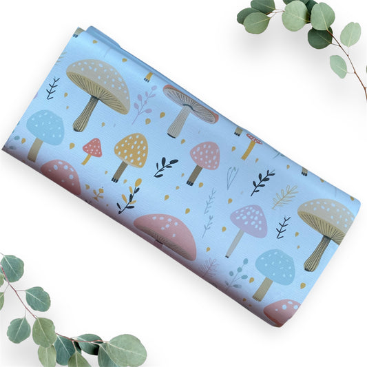 Pastel Mushroom Baby Travel Changing Mat
