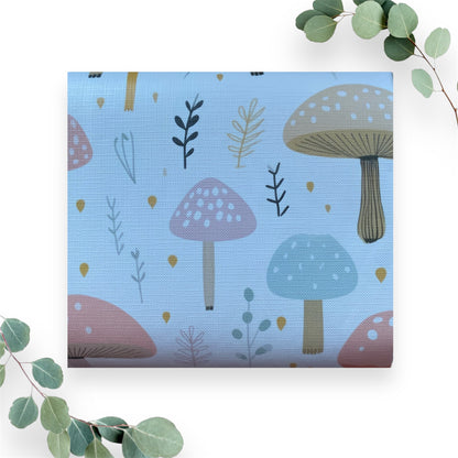 Pastel Mushroom Baby Travel Changing Mat